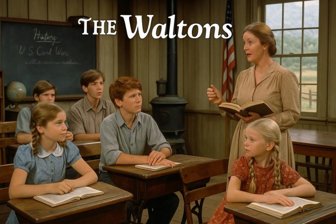 The depiction of rural schooling in The Waltons.