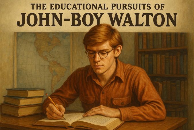 The educational pursuits of John-Boy Walton.