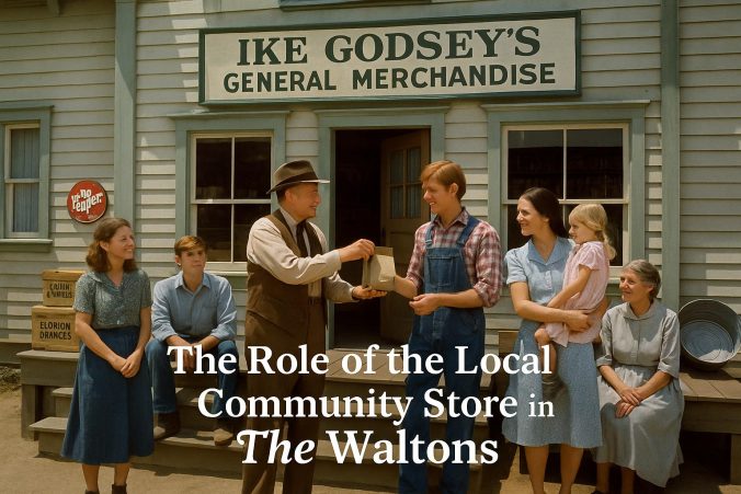 The role of the local community store in The Waltons.