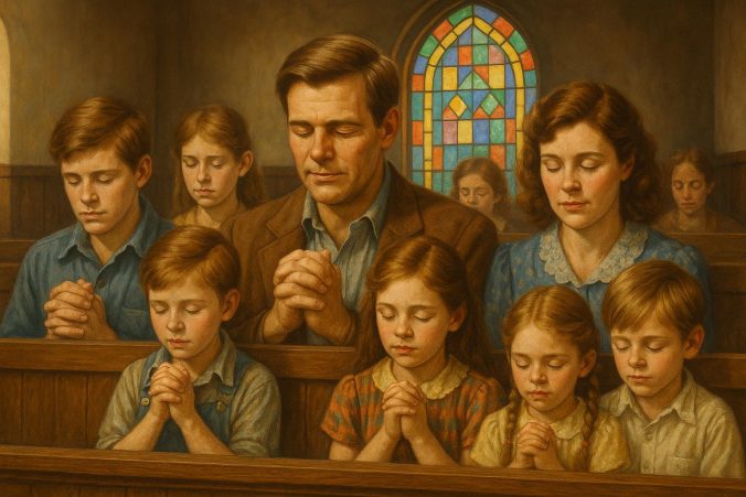 The significance of religion and church in Walton family life.